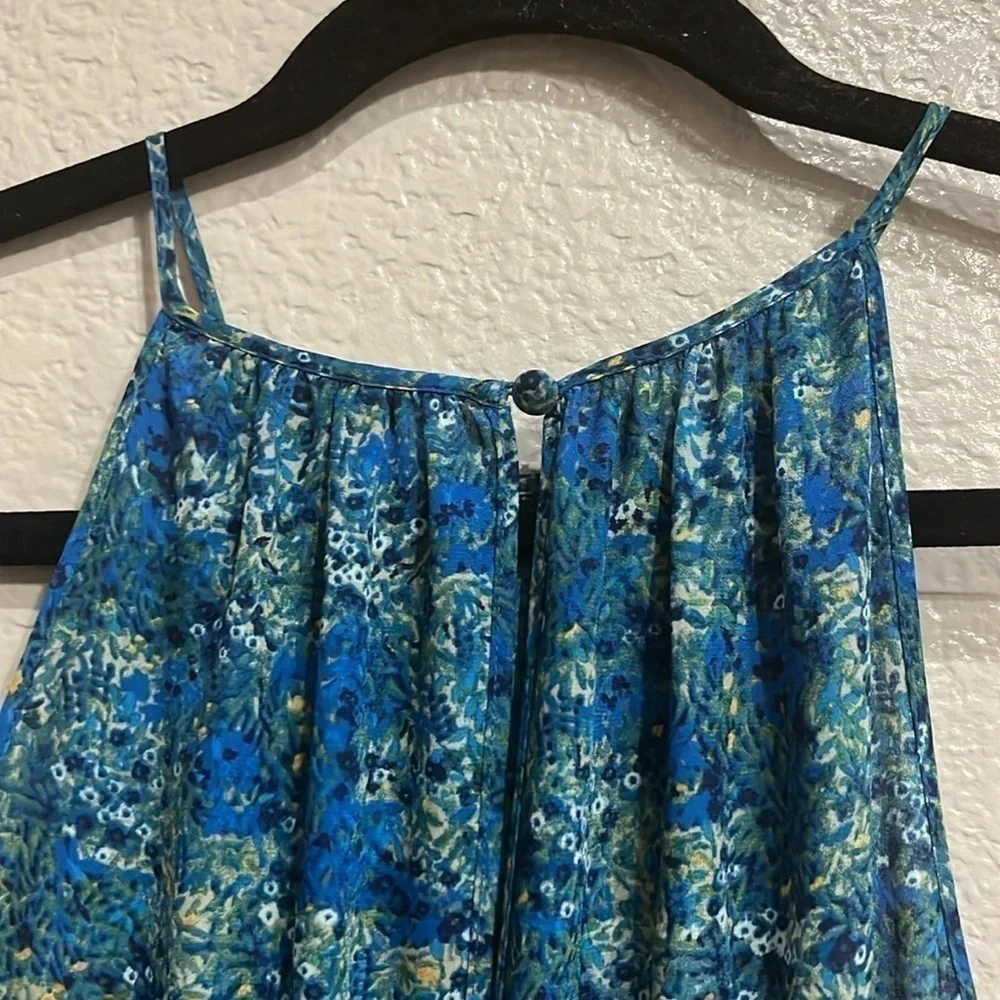 Belle and Sky Floral Maxi Dress with front split size Medium